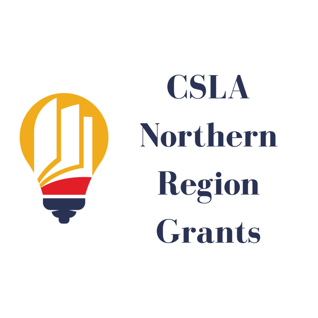 CSLA Lightbulb logo with CSLA Northern Region Grants in text.